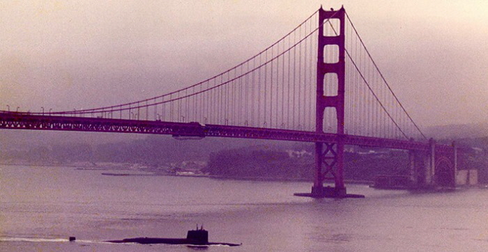 USS George Washington Passing Under the Golden Gate